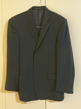 Men's Classic Black suit(2 piece)-made in Italy